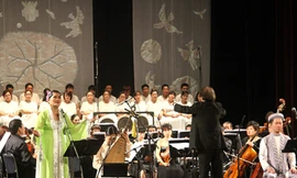 Vở thanh xướng kịch được diễn tối 3-5 Ảnh: Mai Xuân Tùng