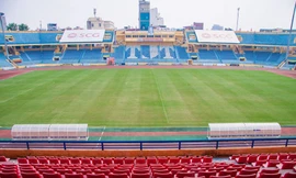 Sân Hàng Đẫy nơi diễn ra trận đấu. Ảnh: Duy Phạm.