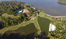BRG Kings Island Golf Resort nhìn từ trên cao. Ảnh: Mạnh Thắng