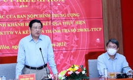 Trưởng Ban Nội chính T.Ư Phan Đình Trạc làm việc với tỉnh Khánh Hòa