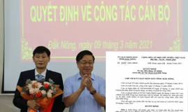 Buổi lễ công bố Chánh văn phòng UBND tỉnh sang làm GĐ Sở Tài chính hồi đầu tháng 3