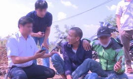 Công an bắt giữ Dương tại tuyến đường tránh Tây TP Buôn Ma Thuột