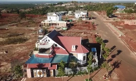 Biệt thự xây dựng trái phép trên đất nông nghiệp tại dự án của Cty Nam Sơn