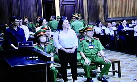 Bà Nguyễn Phương Hằng tại tòa. Ảnh chụp qua màn hình