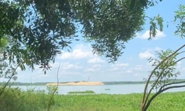 Hiện trường nơi xảy ra vụ tai nạn. Ảnh: T.N