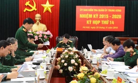 Ủy ban kiểm tra Quân ủy Trung ương tổ chức kỳ họp thứ 14. Ảnh QĐND.