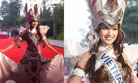 Trúc Diễm nổi bật tại Hoa hậu Quốc tế