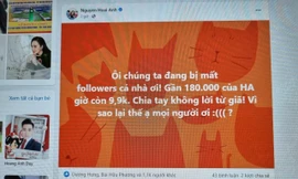 Người nổi tiếng phản ứng khi bị mất quá nhiều người theo dõi chỉ sau 1 đêm