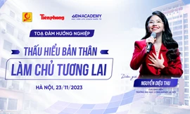 CEO Nguyễn Thu - Cựu sinh viên trường Đại học Công nghiệp Hà Nội trở về trường cũ truyền cảm hứng cho sinh viên