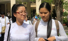 Thí sinh Đà Nẵng khá căng thẳng sau môn thi Lịch Sử. Ảnh: Nguyễn Huy