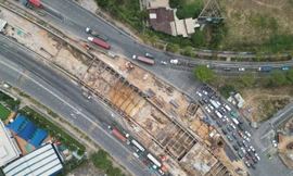 Hình hài hầm chui tại nút giao nghìn tỷ lớn nhất TPHCM sắp thông xe