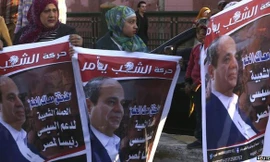 Ông Adbel Fattah el-Sisi rất được lòng dân nước này. Ảnh: BBC