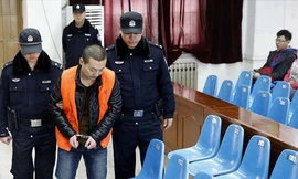 Một người đàn ông họ Wang tại tòa án Tây An, tỉnh Thiểm Tây vào tháng 3/2014 vì tội buôn bán nội tạng người bất hợp pháp