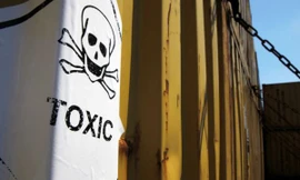 Một container chở vũ khí hóa học Syria