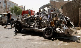 Hiện trường một vụ đánh bom khác ở Afghanistan năm ngoái