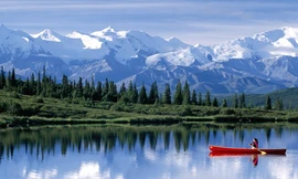 Alaska có thời tiết giá lạnh, những ngọn núi bị tuyết trắng bao phủ quanh năm. Ảnh: Walls-world.