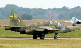 Một chiếc Su-25 của quân đội Ukraine