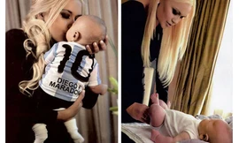 Người tình cũ Ojeda và đứa con thứ 5 của Maradona, Diego Fernando.