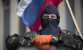 Một thành viên ly khai ở Luhansk, Ukraine.
