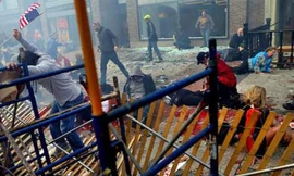 Hiện trường vụ khủng bố Boston hồi tháng 4 năm 2013