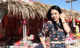 Thu Phương mua đồ đón Tết ở Mỹ