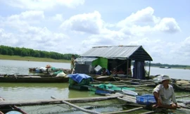 Bè cá trên sông. Ảnh minh họa