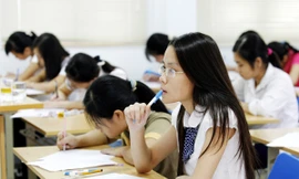 Theo ông Nguyễn Văn Nhã mục tiêu của ĐHQG và của nền giáo dục VN là đảm bảo chất lượng và hội nhập, chứ không phải tổ chức thi hay không tổ chức thi Ảnh: Hồng Vĩnh