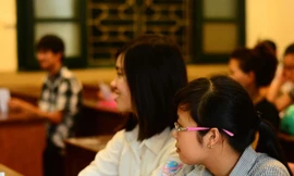 Thí sinh trong làm bài kì thi THPT quốc gia. Ảnh minh hoạ.