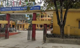 Trường trung cấp Lục Yên, nơi xảy ra vụ việc.