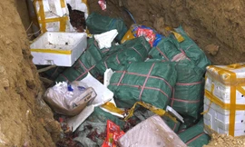 Tiêu hủy hơn 1 tấn chân chân gà không rõ nguồn gốc 