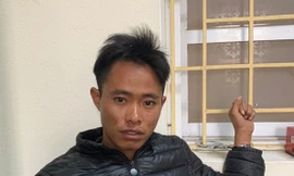 Đối tượng Giàng Seo Mìn tại cơ quan công an.