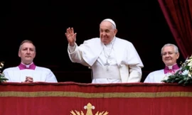 Giáo hoàng lên án bạo lực ở Dải Gaza, Ukraine trong thông điệp Giáng sinh