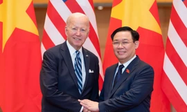 Chủ tịch Quốc hội Vương Đình Huệ hội kiến Tổng thống Mỹ Joe Biden