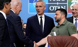 Vùng Lviv ở phía tây Ukraine vừa bị tấn công bằng tên lửa. (Ảnh: Anadolu)