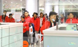 338 công dân từ Myanmar về nước trong đợt giải cứu đầu tiên. (Ảnh: Mofa)