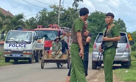 Vụ nổ súng tấn công trụ sở công an xã: Bắt 16 nghi phạm, các con tin đã an toàn 