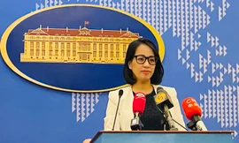 Người phát ngôn Bộ Ngoại giao Phạm Thu Hằng. (Ảnh: Thu Hằng)