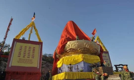 Chuẩn bị lễ khánh thành tượng Phật Hoàng Trần Nhân Tông