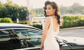 Hoàng Thùy Linh khoe lưng trần quyến rũ bên Vĩnh Thụy