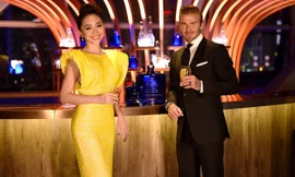 Hà Hồ, Tóc Tiên dự tiệc cùng David Beckham tại Trung Quốc