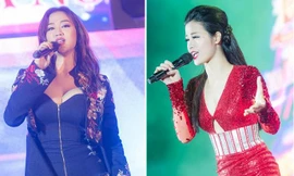 Maya, Đông Nhi mặc jumpsuit nóng bỏng 'đốt cháy' sân khấu