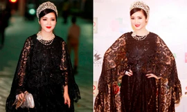 Giáng My đội vương miện đi làm giám khảo 