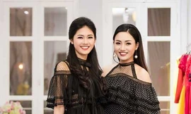 Lần đầu hai chị em Á hậu Thanh Tú - Trà My cùng tham dự sự kiện