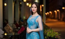 Á hậu Thụy Vân lộng lẫy làm giám khảo cuộc thi sắc đẹp