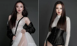 Angela Phương Trinh nóng bỏng với váy ren xuyên thấu