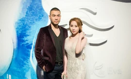 Quỳnh Nga mặc váy xuyên thấu bên ông xã Doãn Tuấn