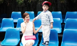 Ngọc Diễm, Oanh Yến dẫn con đi thi Siêu mẫu nhí