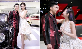 Á hậu Tú Anh lau mồ hôi cho Noo Phước Thịnh