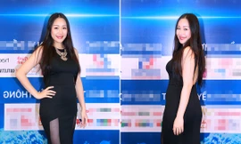 Ngô Phương Lan khoe bụng bầu 3 tháng khi làm giám khảo