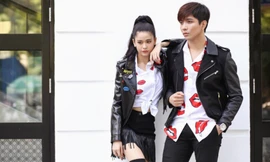 Tim - Trương Quỳnh Anh diện đồ đôi 'cực chất' dạo phố Hà Nội